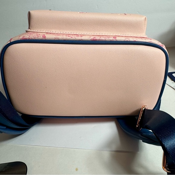 NWT. loungefly Disney Parks Riviera Resort Minnie Mini Pink Backpack Loungefly - Picture 6 of 12